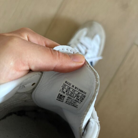 Adidas Samba White Navy Womens 6.5 - Picture 5 of 6